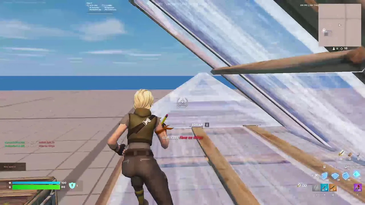 Jugando fortnite