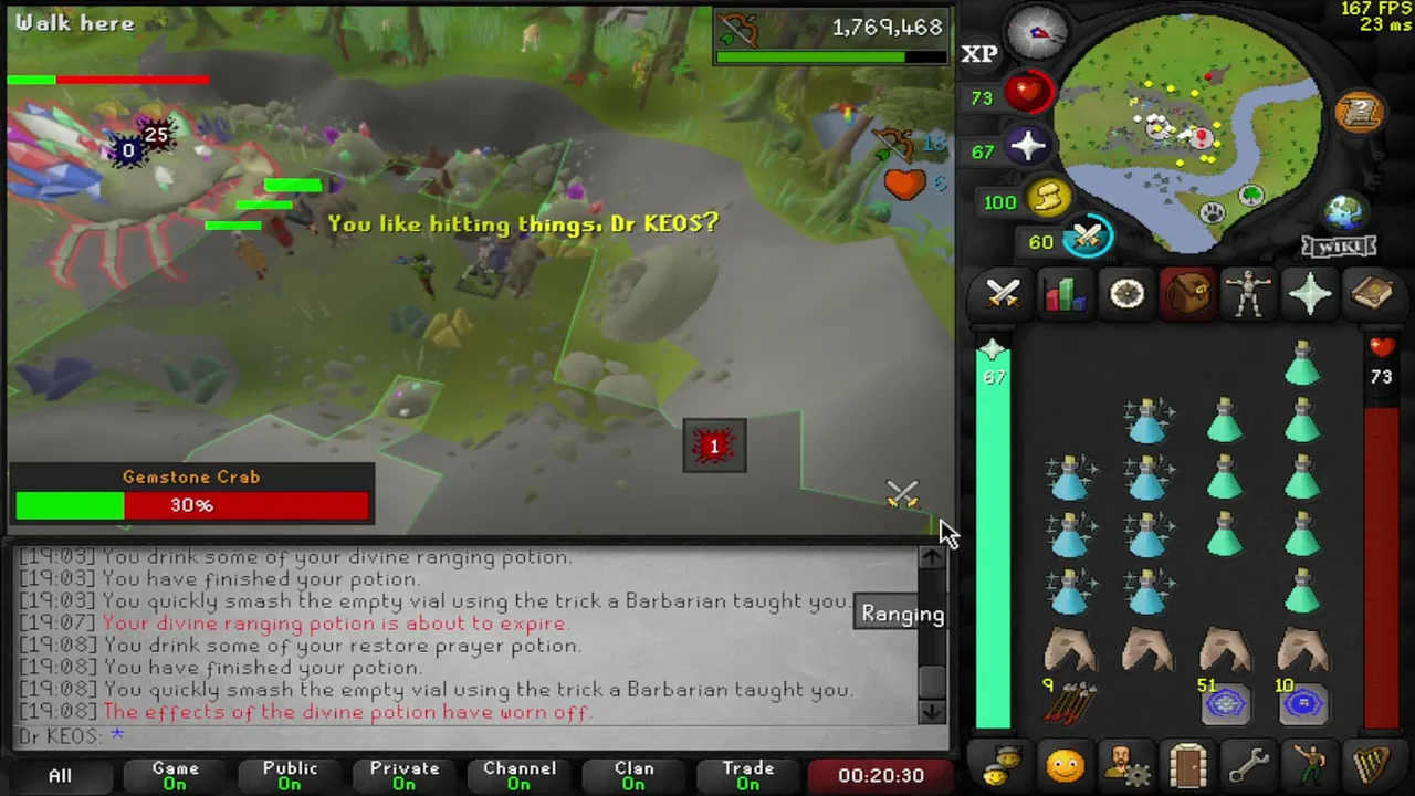 chillin (gem crab, nothing special) noob here