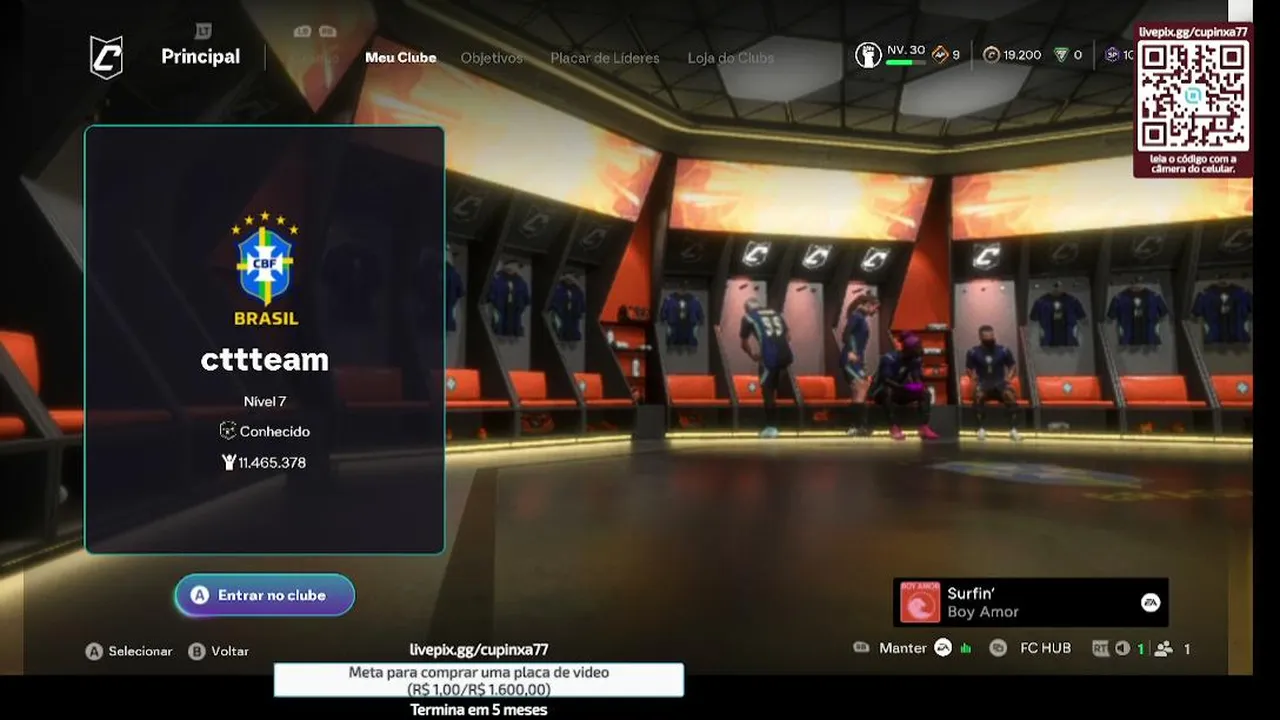 Vamo de fifa entao boraaa 
Pro clubs
