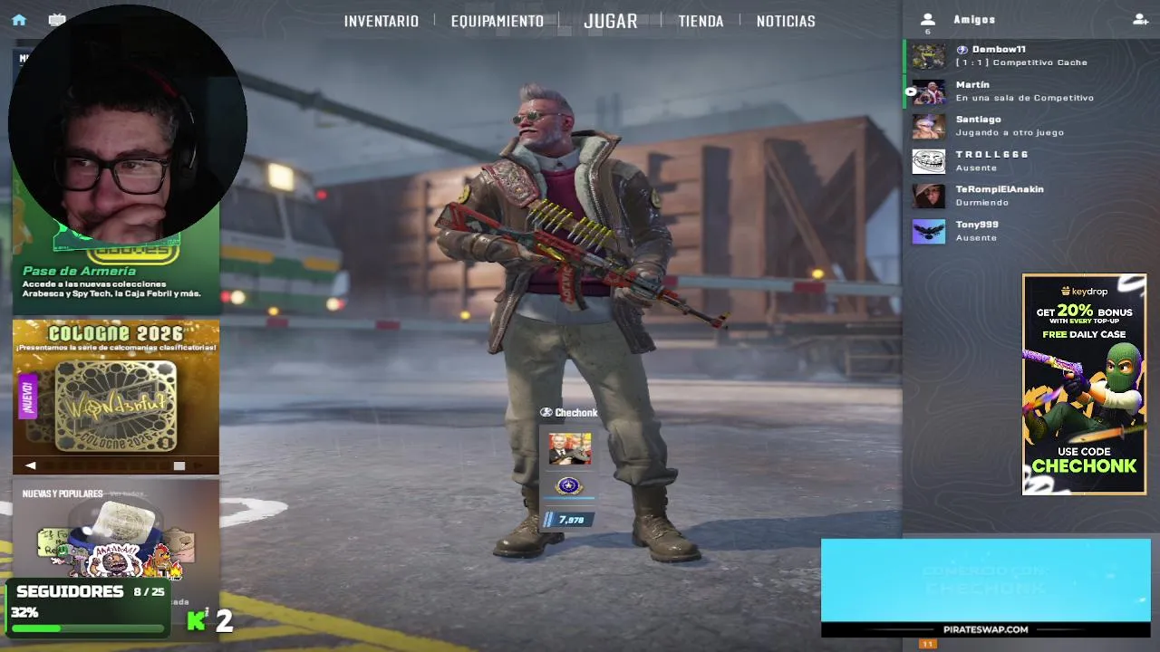 Cs con DELAY junto a la vagancia!!! 😂🤣😎
!mira !pc