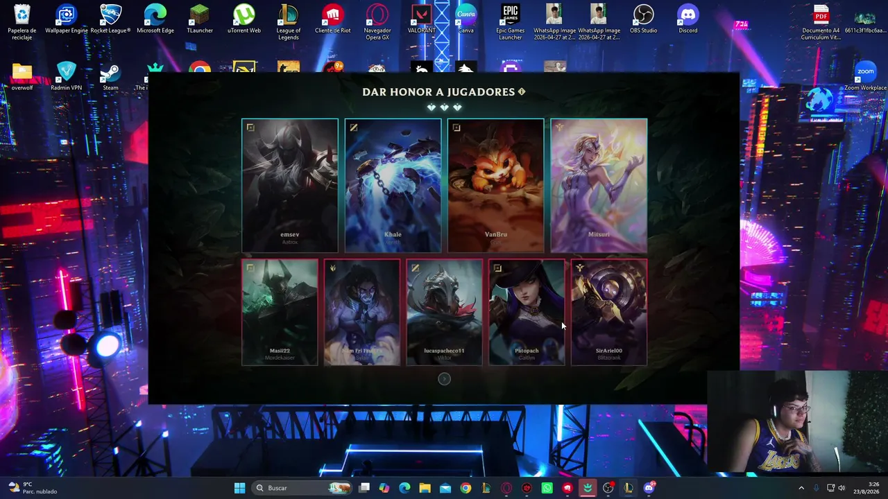 Se juega lol hasta que me arte