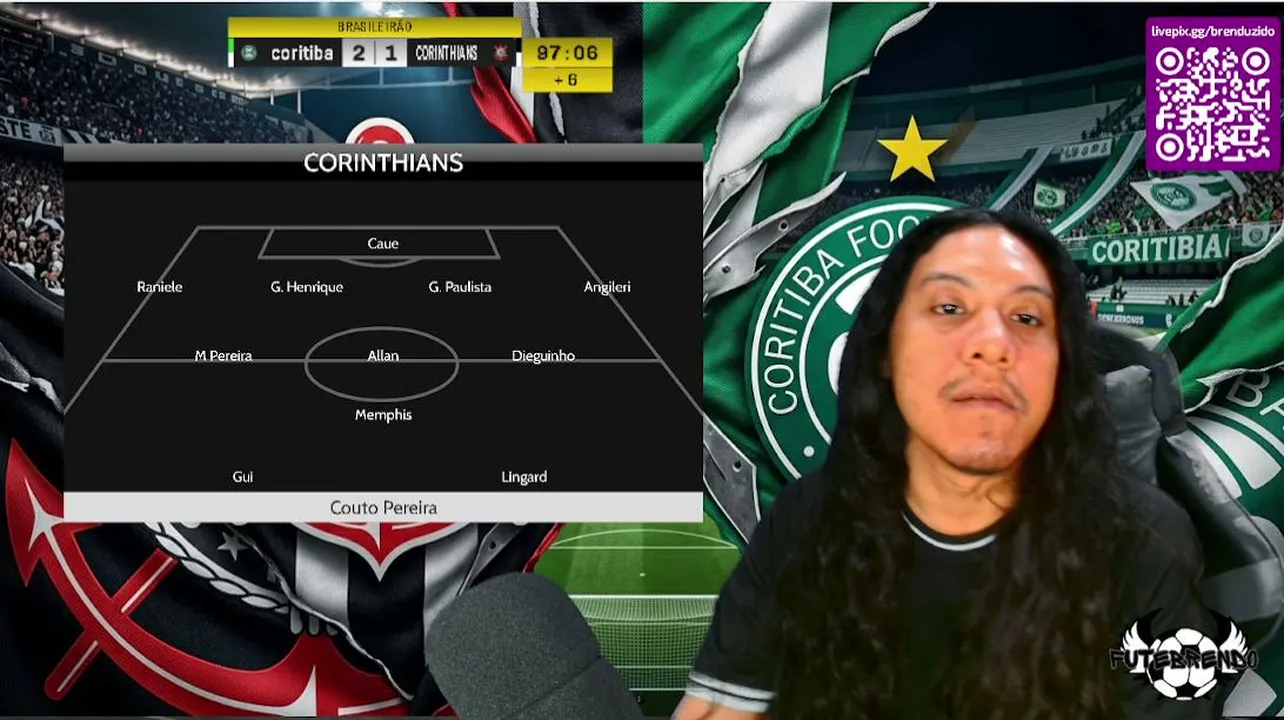 BRASILEIRÃO 2026 - coritiba x CORINTHIANS | REACT / RESENHA / FUTEBOL /