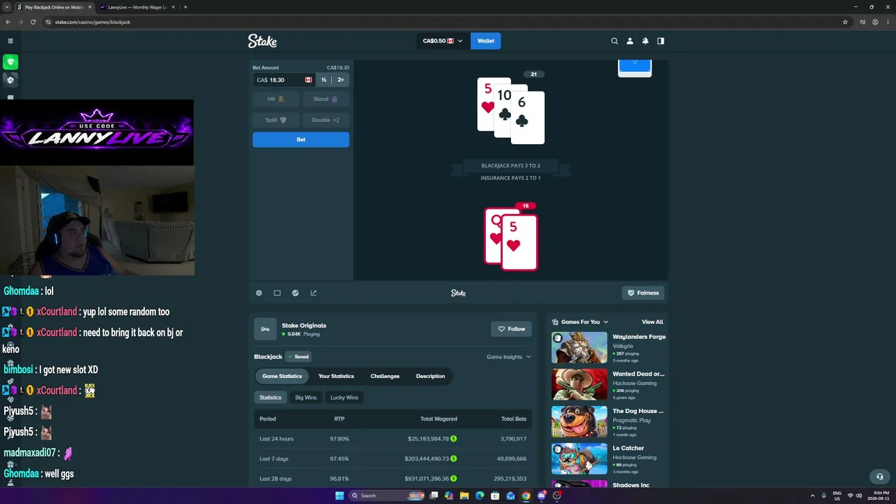 $300 Raw On !Stake - $1000 Monthly Leaderboard Lannylive.com🏆 (!Discord)