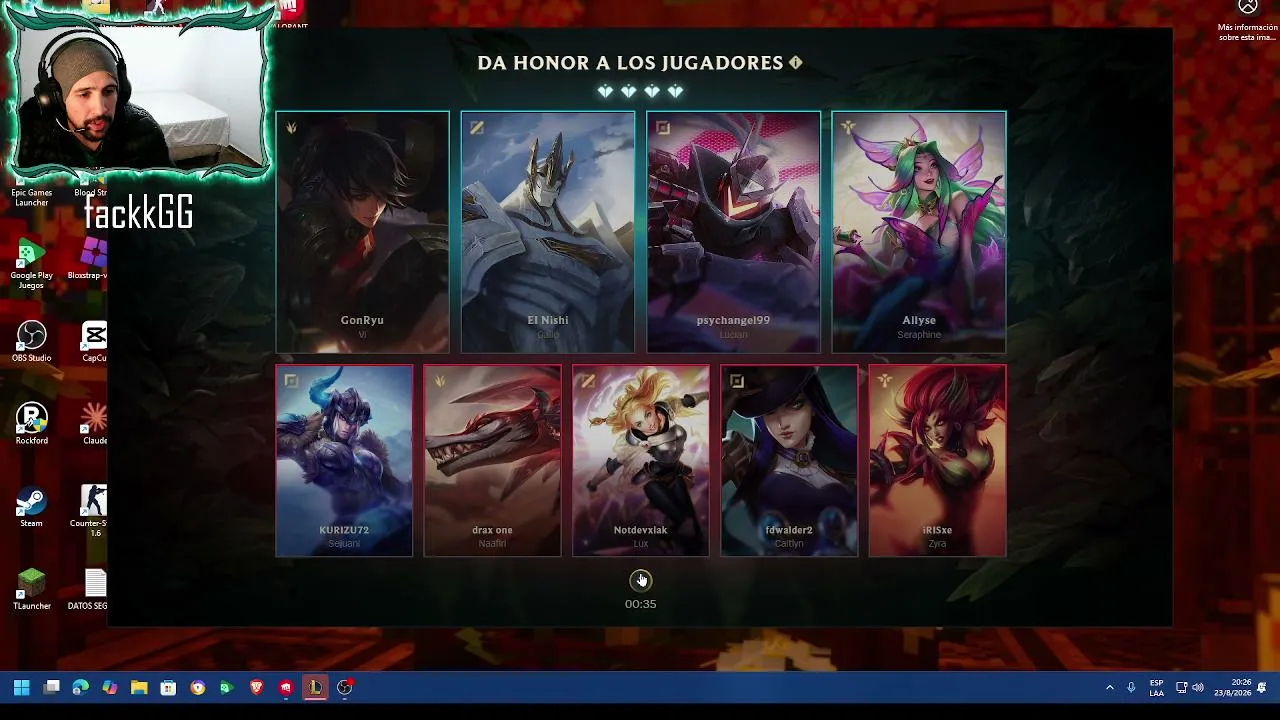 Jugando al 100% de mi capacidad o me retiro de LOL!!!!