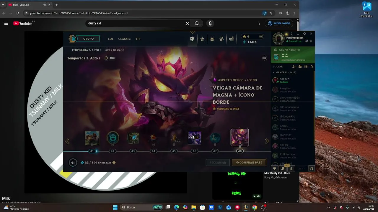 League of Legends!

Ranked/musica/risas !

Acompañame a subir unos lps!