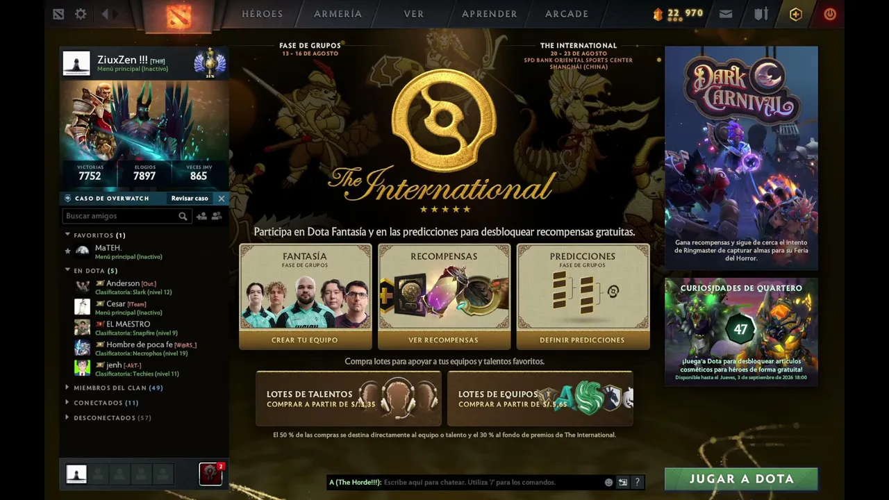JUGANDO DOTA 2 , VISITAME :D