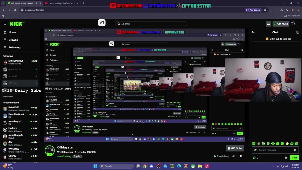 Wz X Reacting  🏆 Live day 168/365