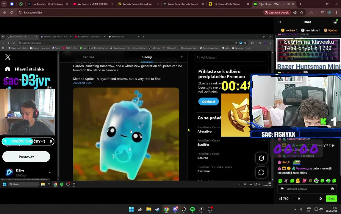 NOVÁ SESONE VE FOŇU👑PLS POSLI LOVE!!🎁❤️ SUBATHON DAY 5 SUB=5H 500 KICKS=3H