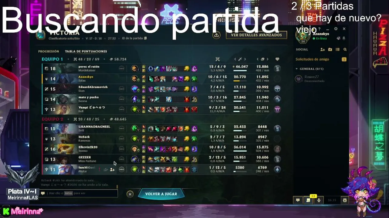 Iniciando en nueva cuenta, nuevas clasificatorias desde 0 (No tengo ni cam ni micro)