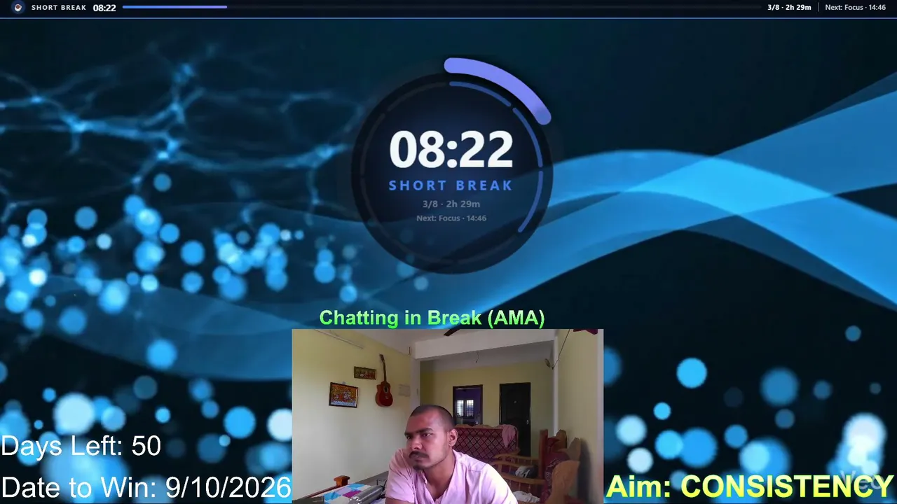 Just Chatting in Break | Study / Code / Work With Me LIVE |⏳25/5| Study Music BG | Study, Work
