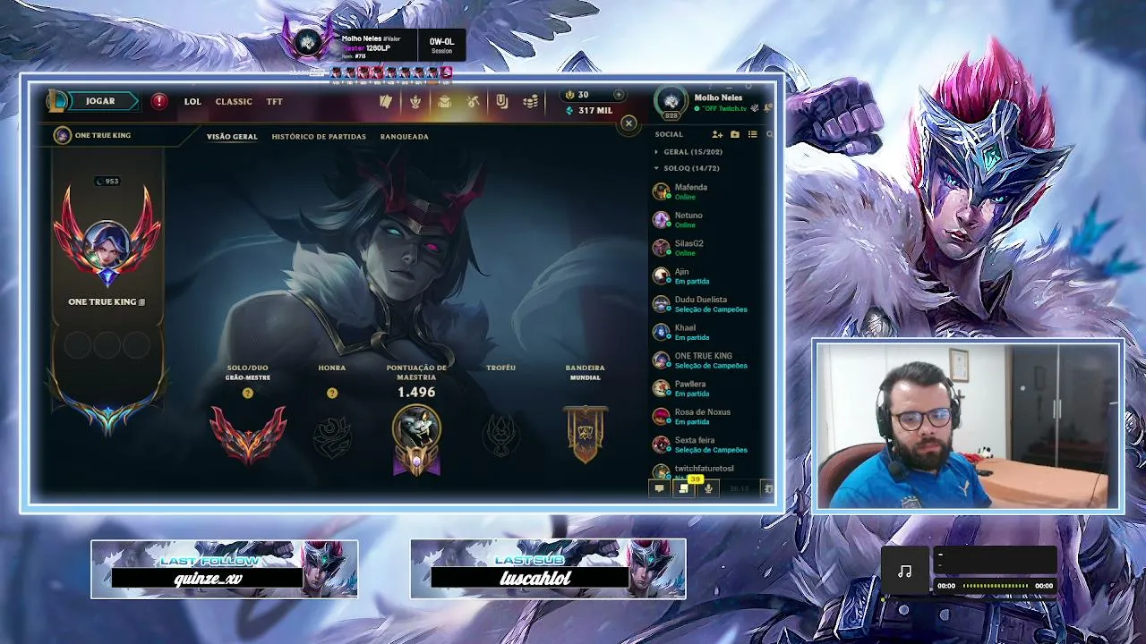 Mono Quinn amassando nas rankeds