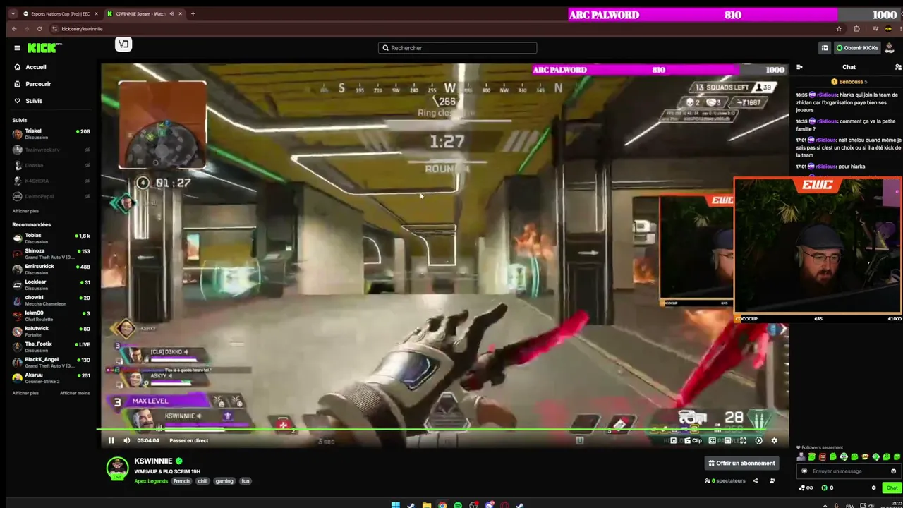 WARMUP & PLQ SCRIM 19H