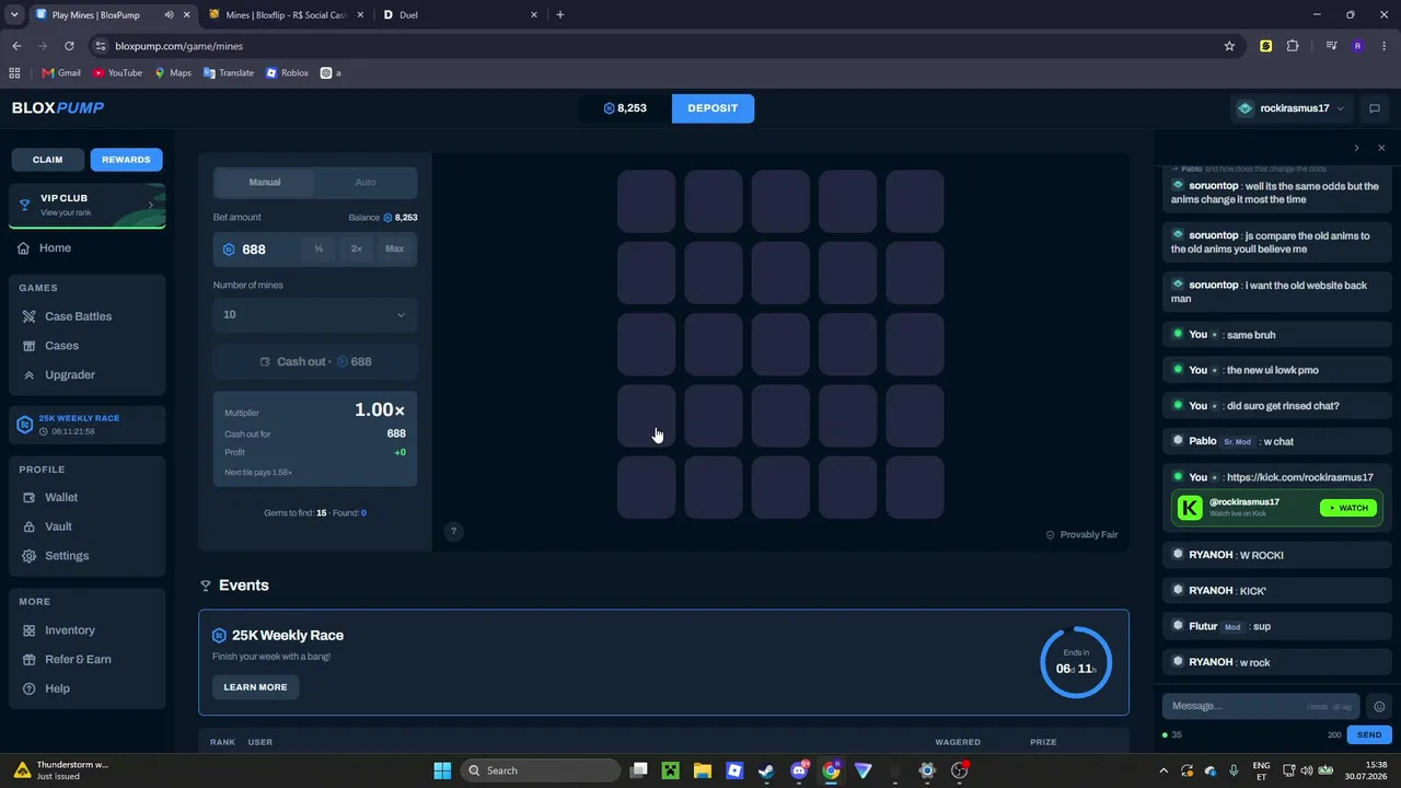 stream js chilling bloxpump