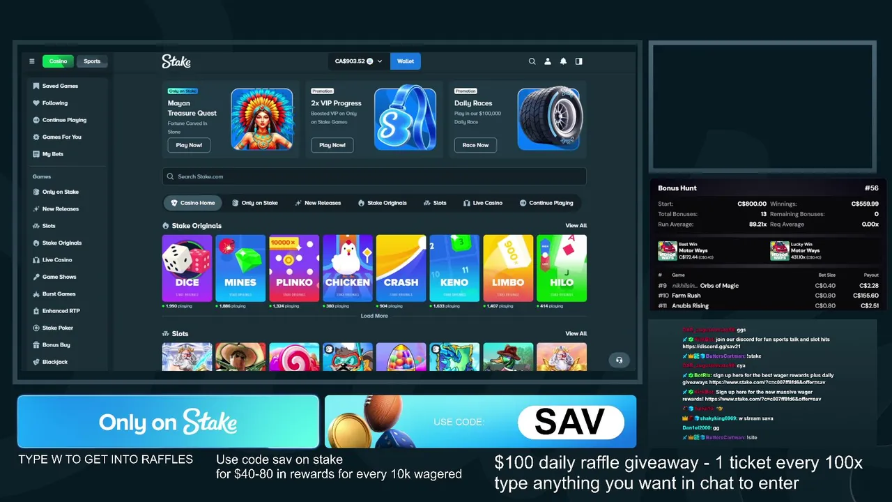 $100 RAFFLE POT STAKE - STAKE RAW $1100 BONUS HUNT - TIPS TO CHAT DAILY RAFFLES - SPORTS TALK - CODE sav  !site