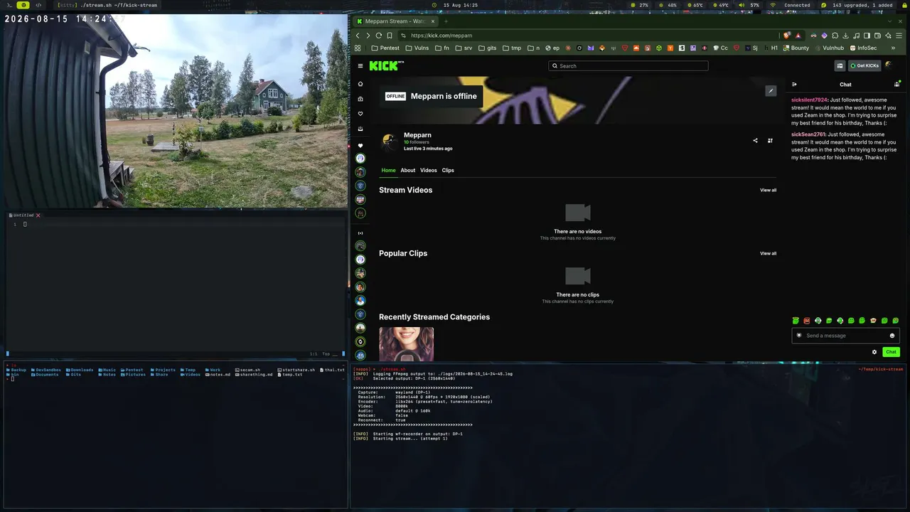 My first stream.