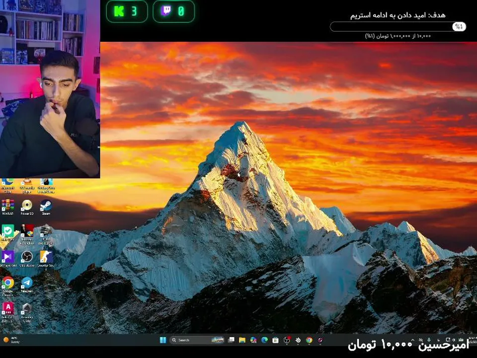 استریم با یک نوب #iran #Amirnoobix #cs2