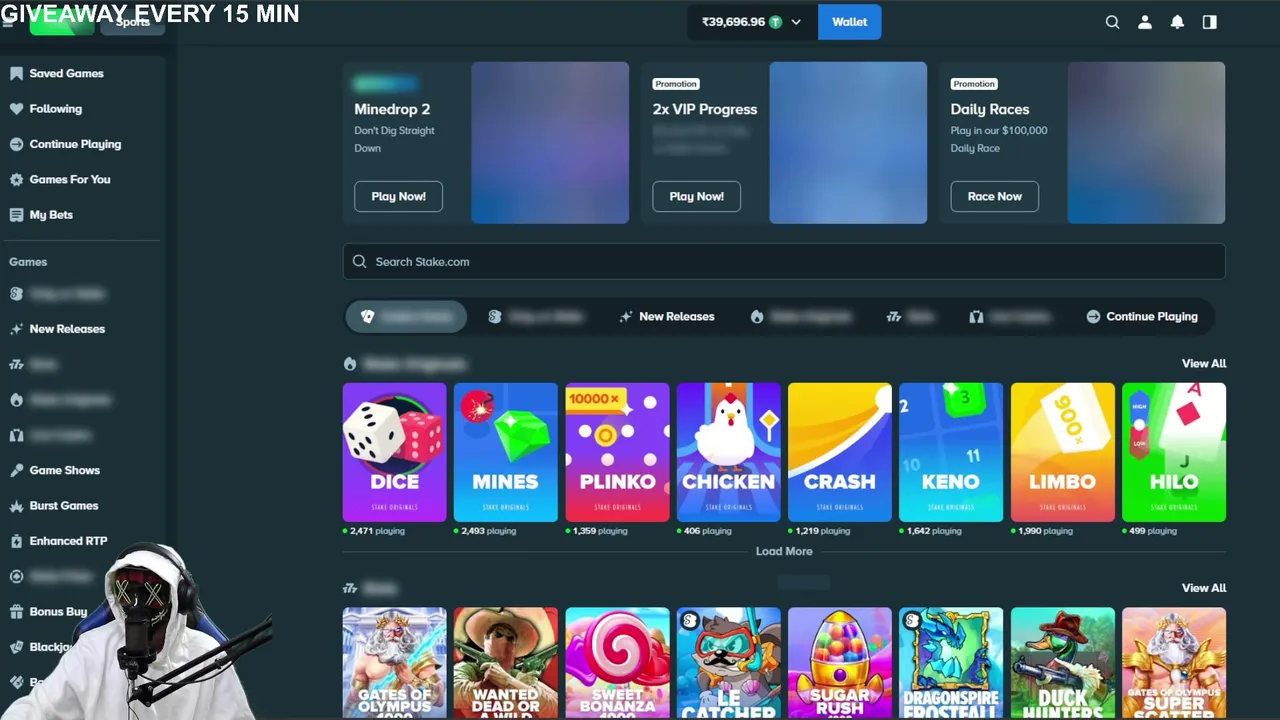 STAKE LIVE | GIVEAWAY STREAM | SLOT CALLS |  !discord !stake