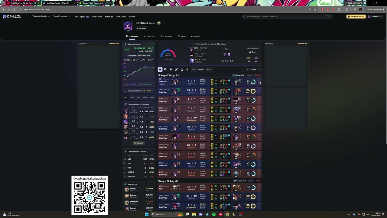 Live aqui, pq disc ta off
