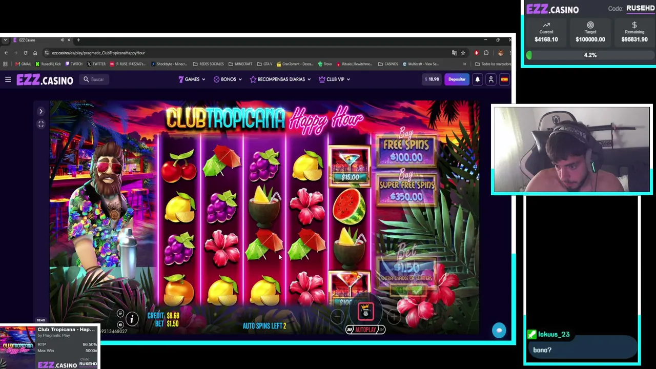 VOLVIMO | EZZ CASINO | SORTEO 100$