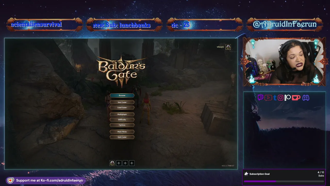 🧿✨ Baldurs Gate 3 HM Run | Occultism Witchcraft Paganism Cat mom !Coffee