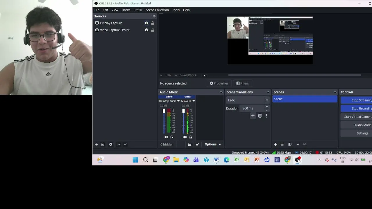 viendo youtube y jugando fifa