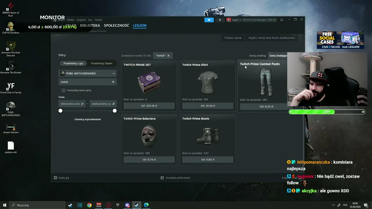 siea 🟢 STREAM 205 🟢 !club !csgoskins #ad