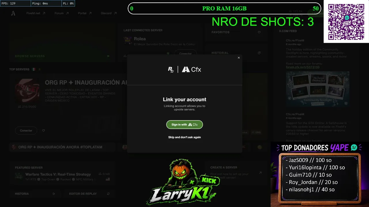 DE BANDITA // 1 SUB = 1 SHOT