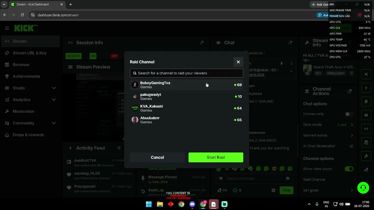 HI ALL | TVA ALEX IS LIVE | 18+