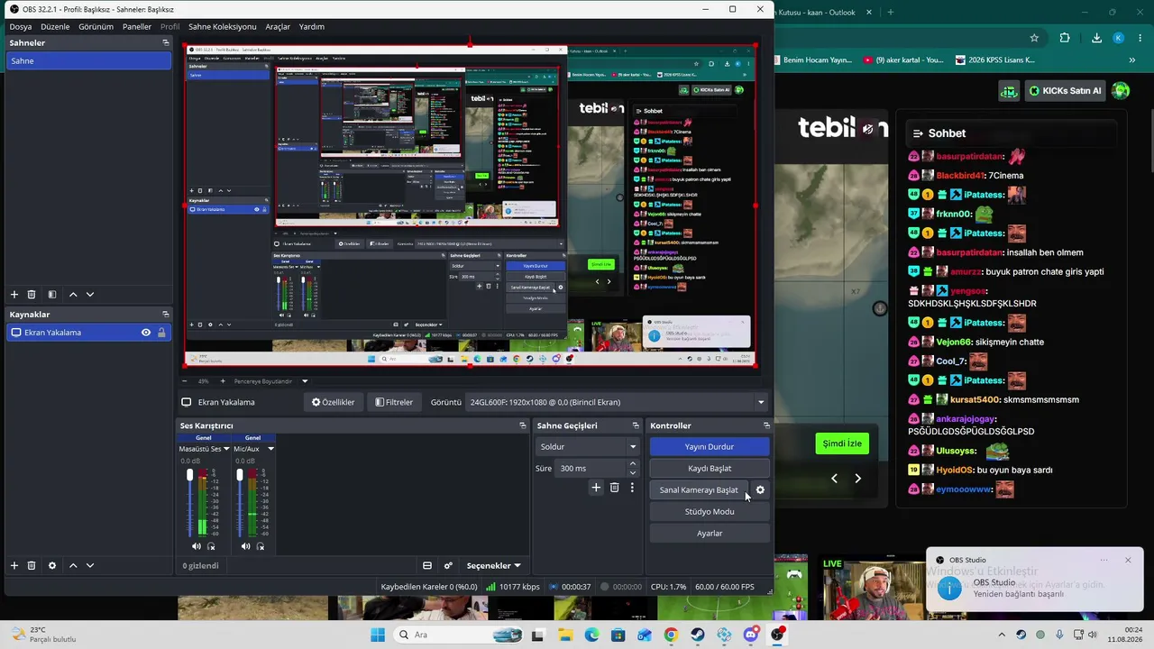 My first stream.