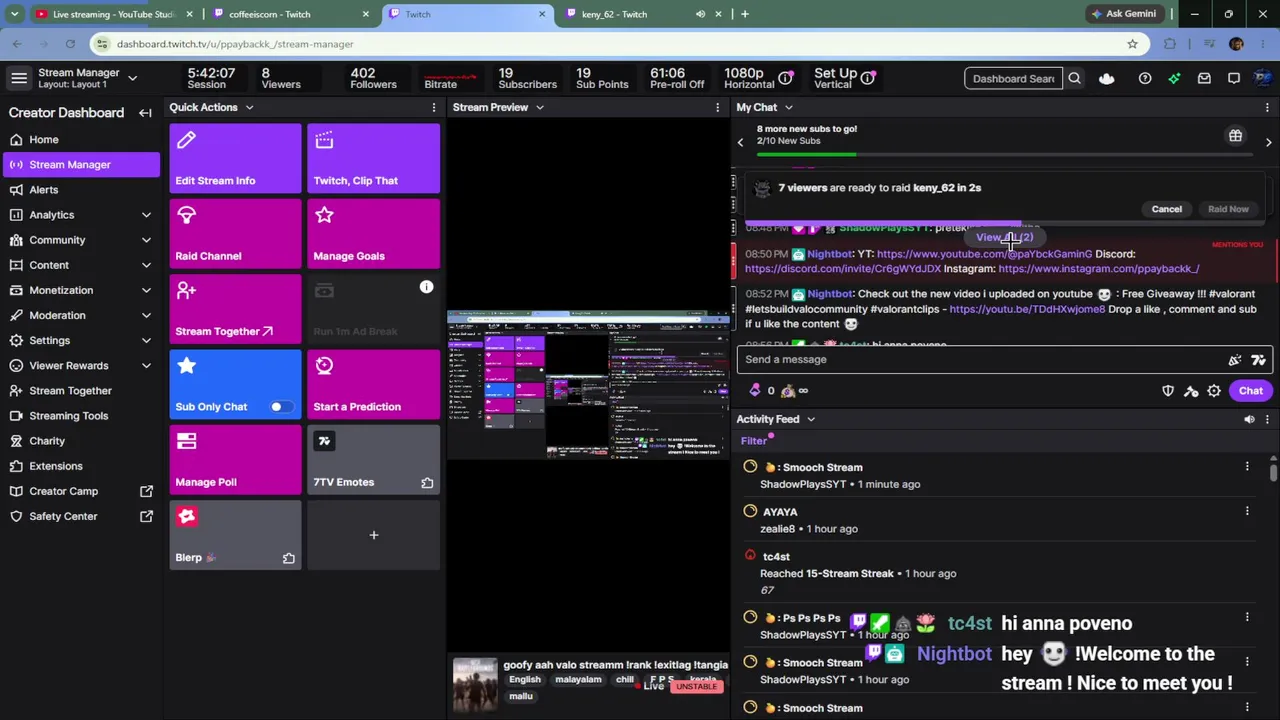 Valorant/pubg  !rank !exitlag !tangia !discord !youtube