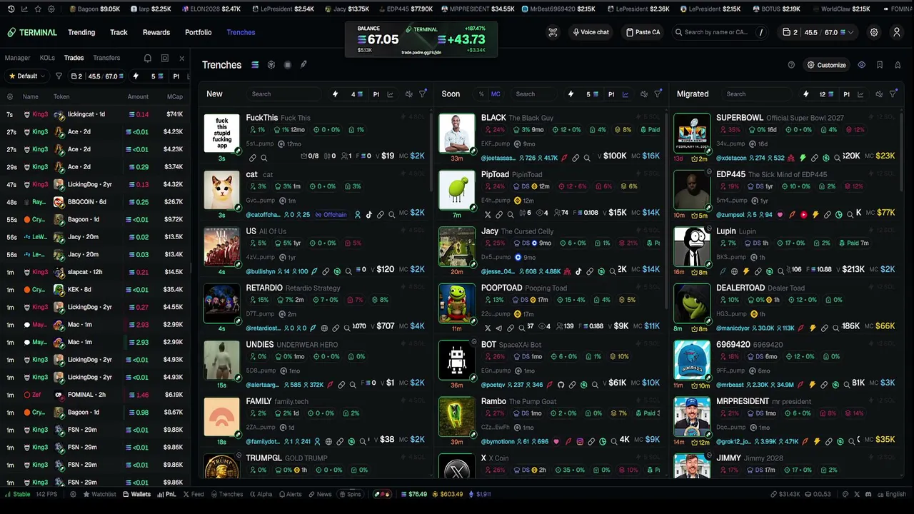 5SOL START | MEMECOIN TRADING | GIVEAWAYS AND TRENCHING. !PADRE !SOCIALS