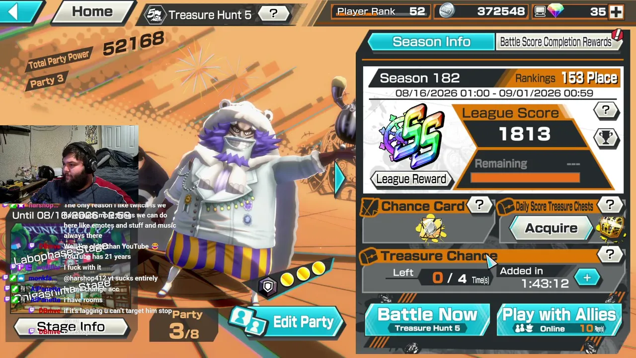Will KrispyKreme get top 100 this season OPBR One Piece Bounty Rush