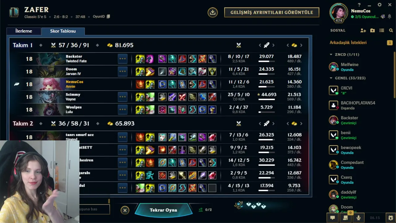 LoL Classic... |  !komutlar !discord