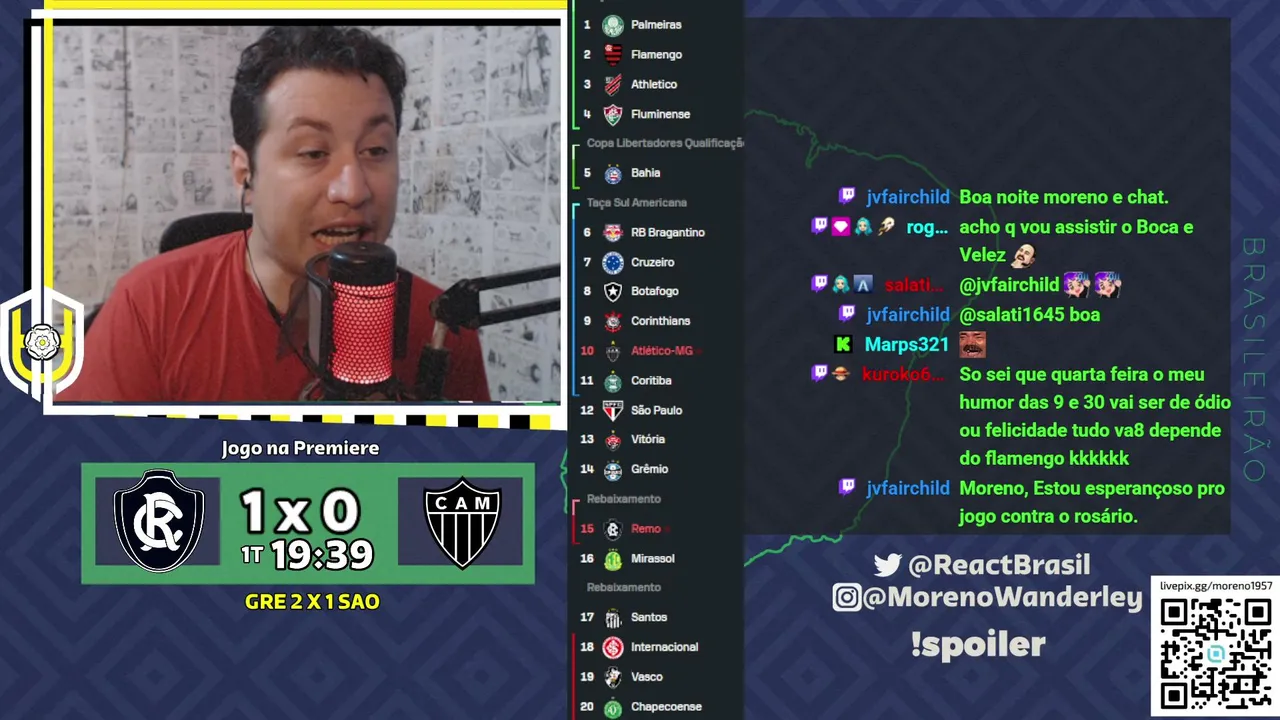 GREMIO X SÃO PAULO | REACT !agenda !pix !react