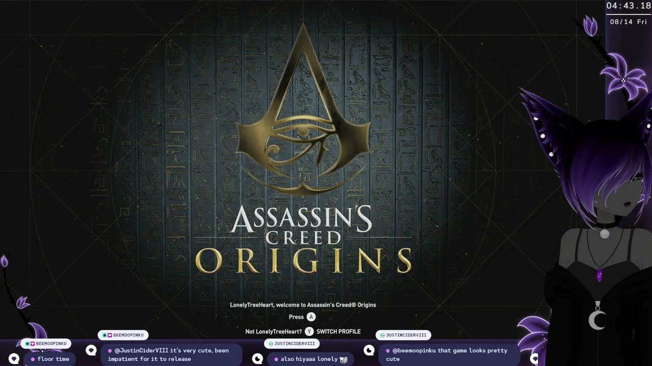 doing some cool assassin stuff