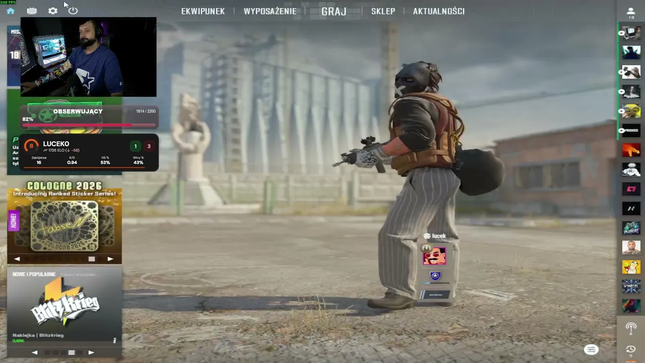 30 lose incoming, faceit!!  Road po 2000 follow!!!  !komendy  !tiktok