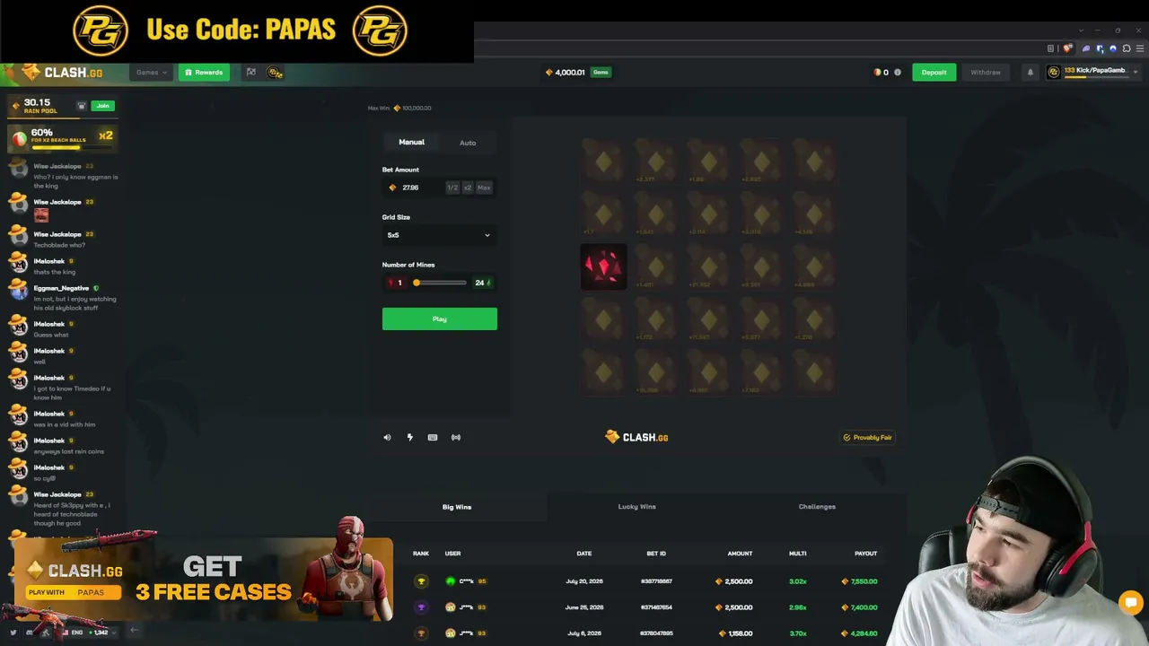 2,000 GEM START | BIG PG (GOAT) (SAVIOUR) (TOP1) HAS ARRIVED @PapaGambles