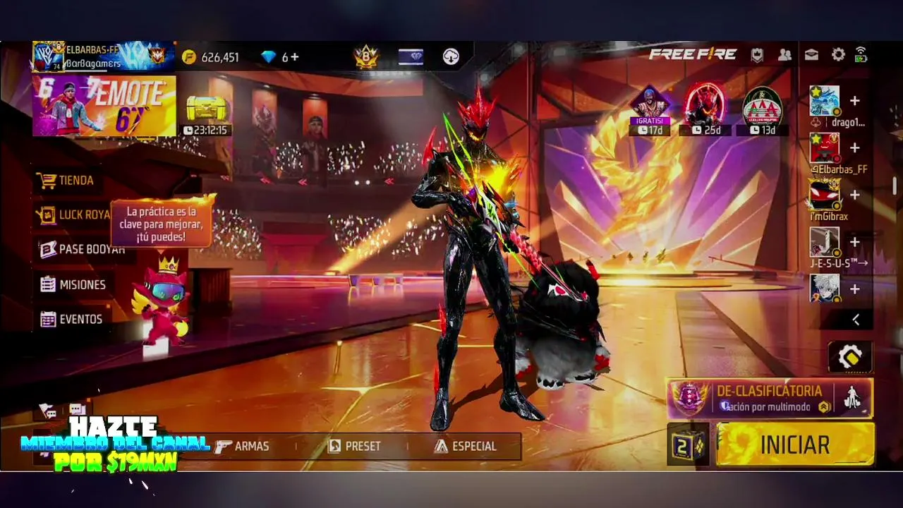 🔴DIRECTO DE FREE FIRE | 😱BR-CLASIFICATORIAS | REGIÓN: EE.UU🇲🇽