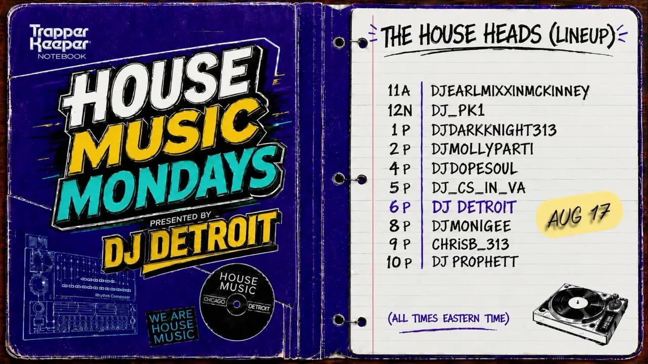 HOUSE MUSIC MONDAY presented by @DJDetroit