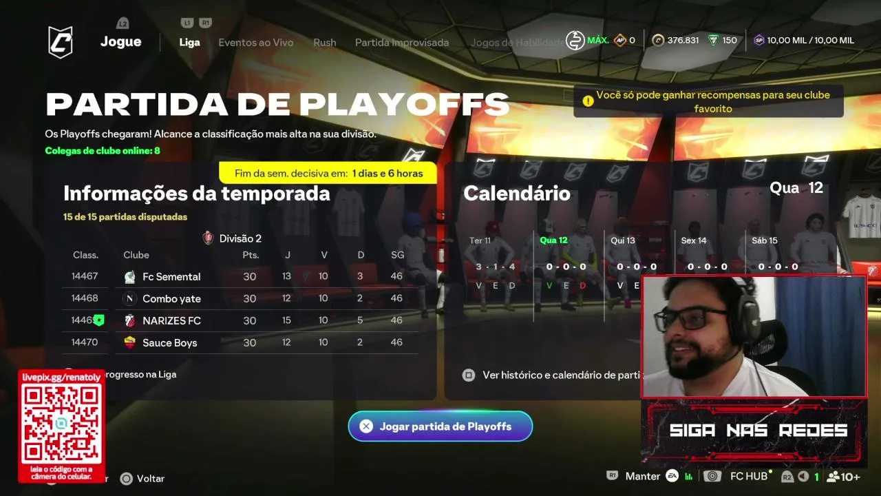 PRO CLUBS COM TheKuurtz, Ovotz, Kroonnz, Dede ,Bernardinn e Nogueira!