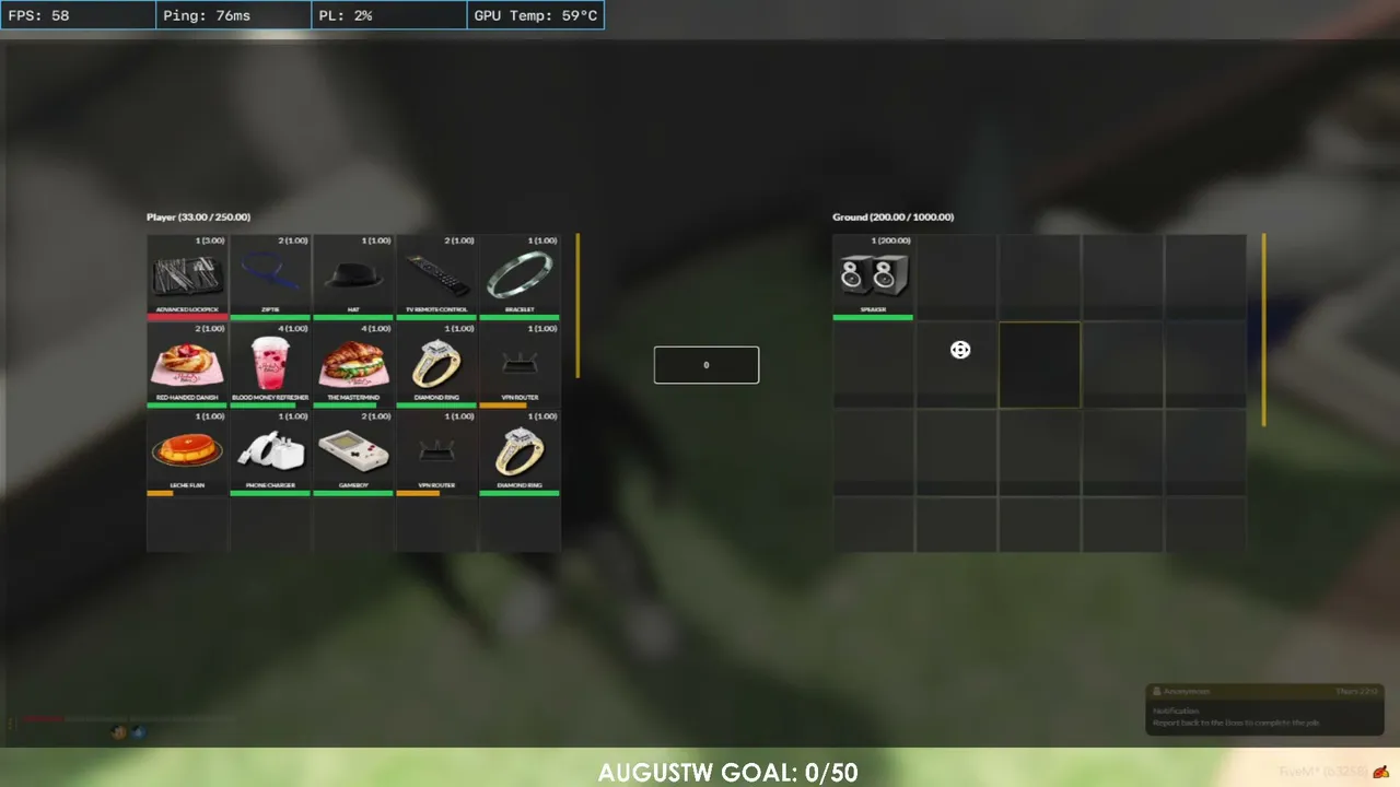 RACERS  | AUGUST Goal: 0/50 | Pilyo Gang