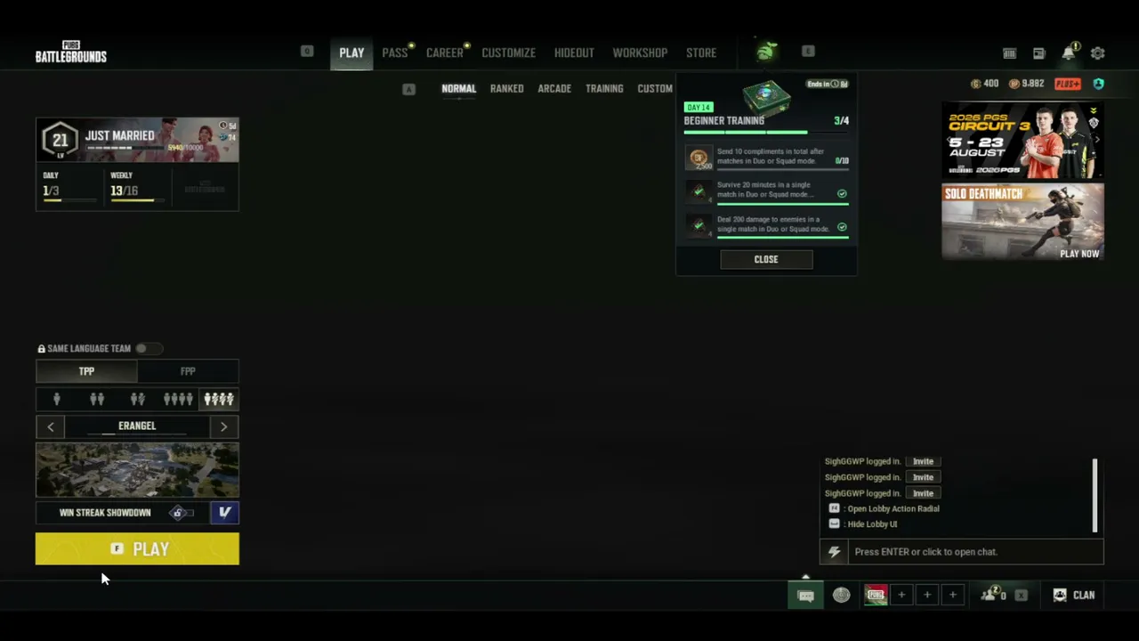 TARA PUBG WALA GANAP PRESTIGE | July Goal: 7/50 | Pilyo Gang