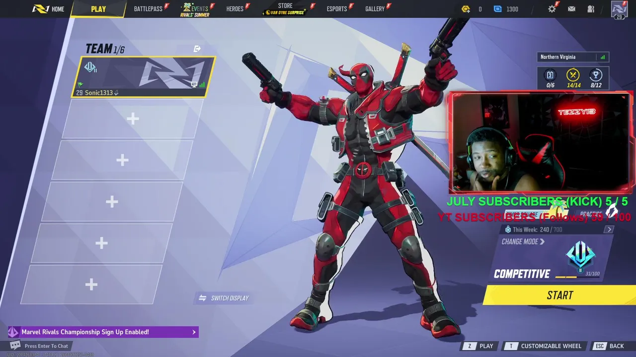 Season 9 Grind back to Diamond!
Road to 400 Followers