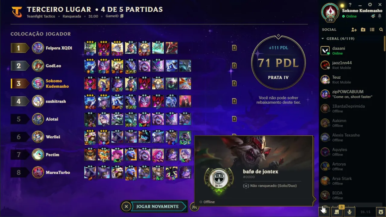 TFT - reaprendendo