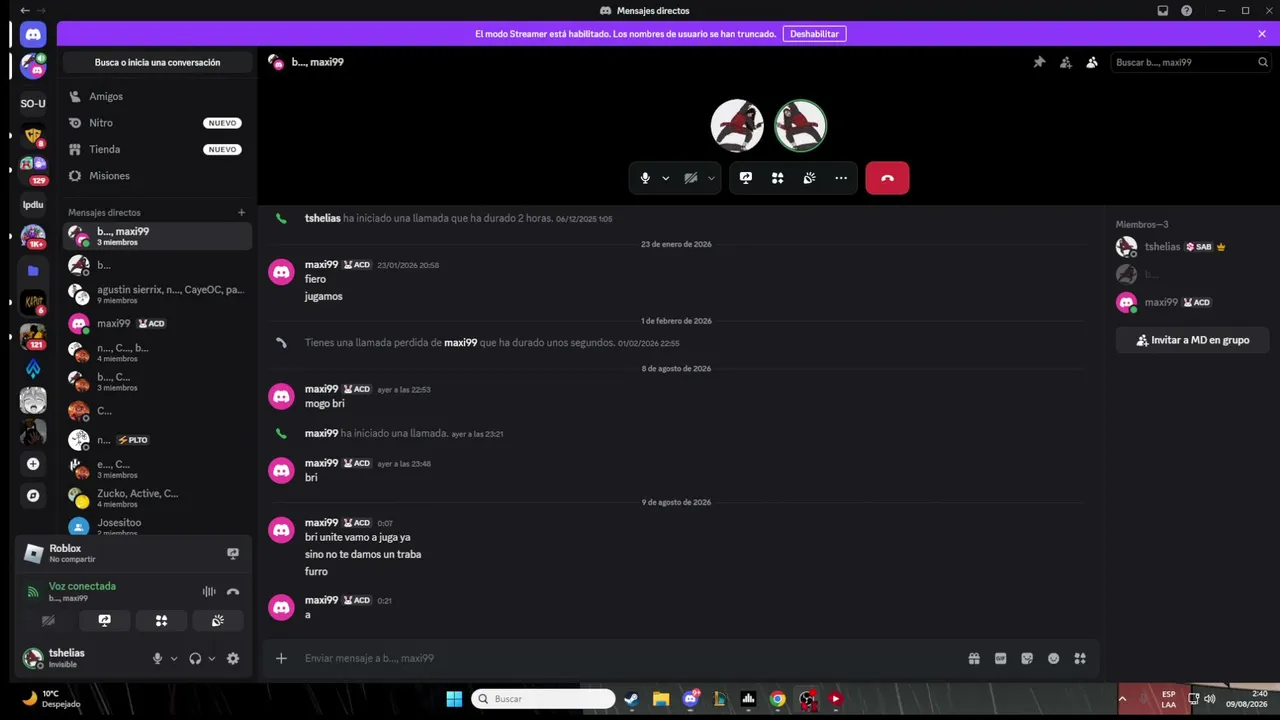 mi primer directo