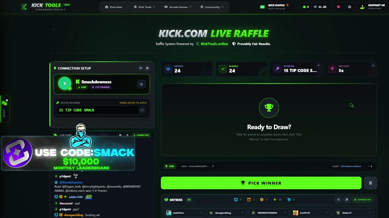 2K START Late Night Locked In 10.5k Monthly Shuffle Leaderboards. Smackdowness.com $50-$100 stream givy