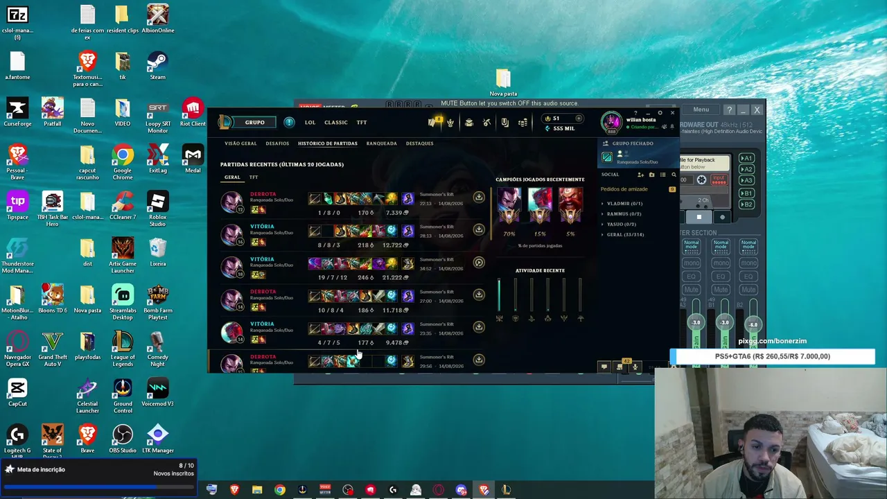 MODO BUNDA BUSCANDO TOP 1 1700 PDL START