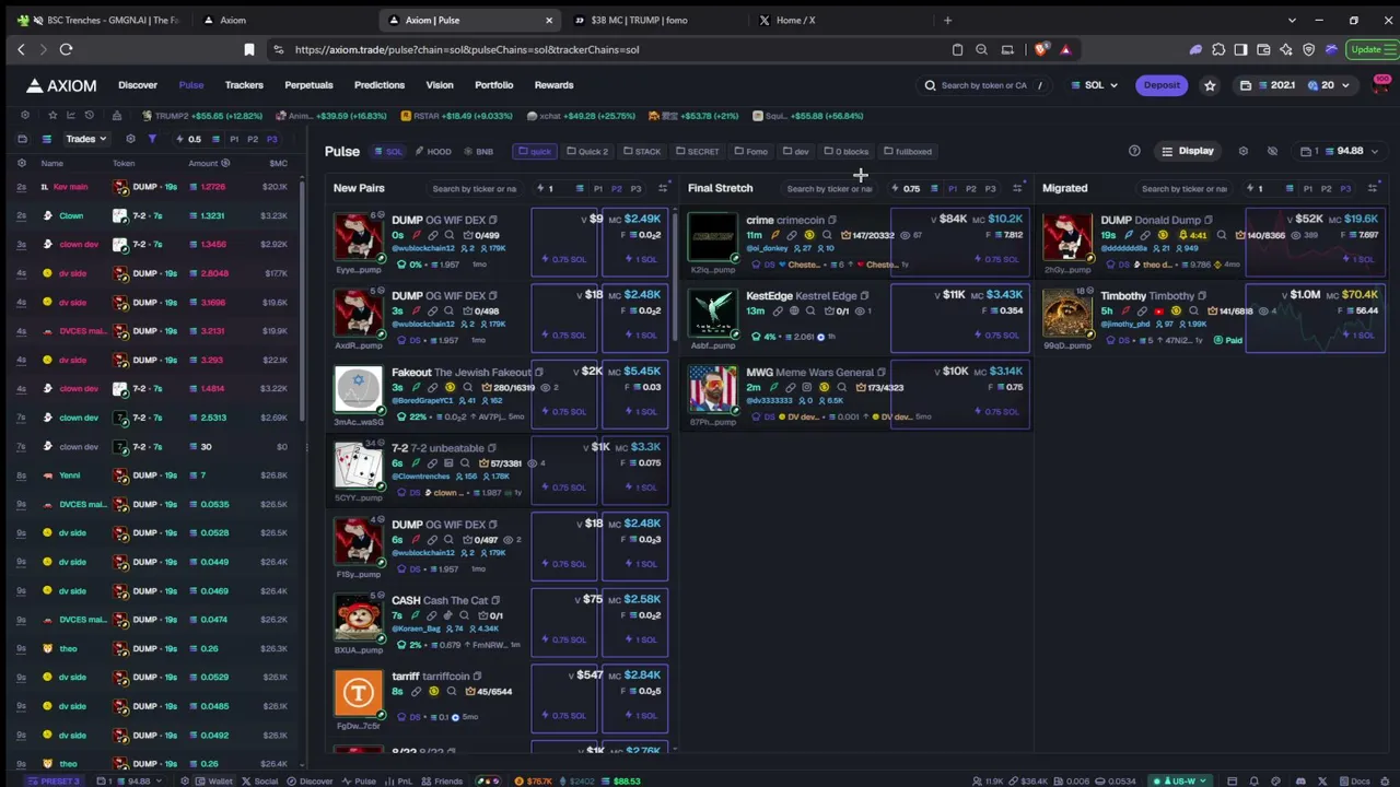 I made 2k yesterday trading memecoins