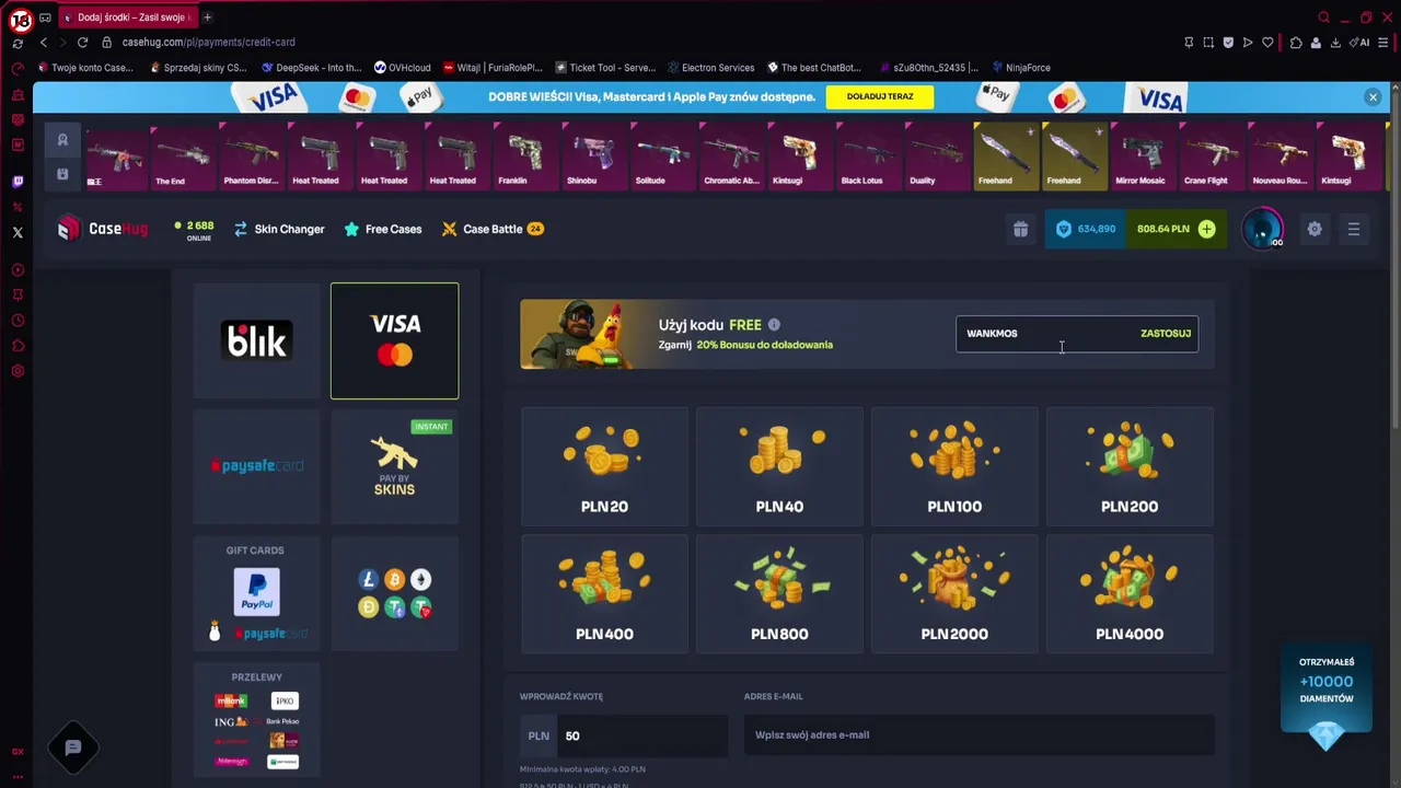 WAITING ROOM STREFARP | NOWE SKINY NA !casehug | !dc #ad +18