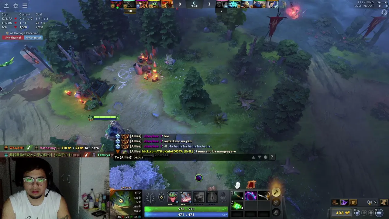 Late night dota na.